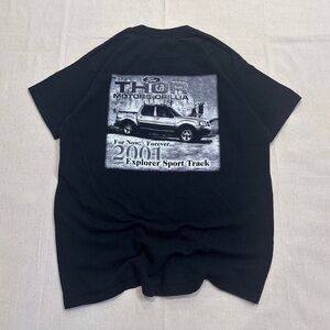 Vintage 2001 Fruit of the Loom Ford Motors promo tee in black, made in Canada